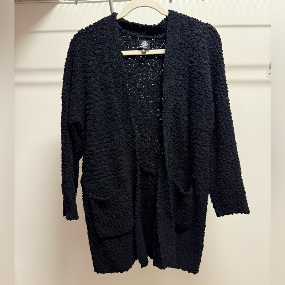 Black cozy cardigan